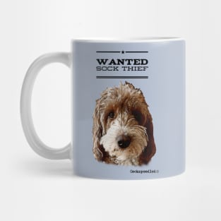 Cockapoo / Doodle Dog Sock Thief Mug